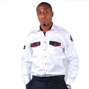Men's White Fitted Short Sleeve Shirt